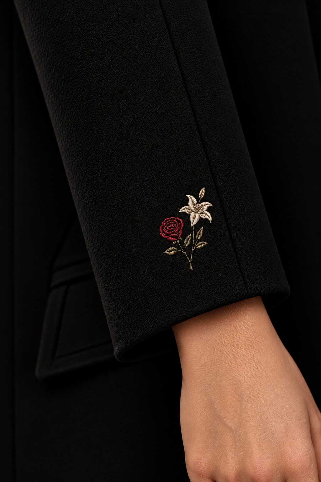 The Hayat Coat | Women’s Long Winter Wool Coat | Black