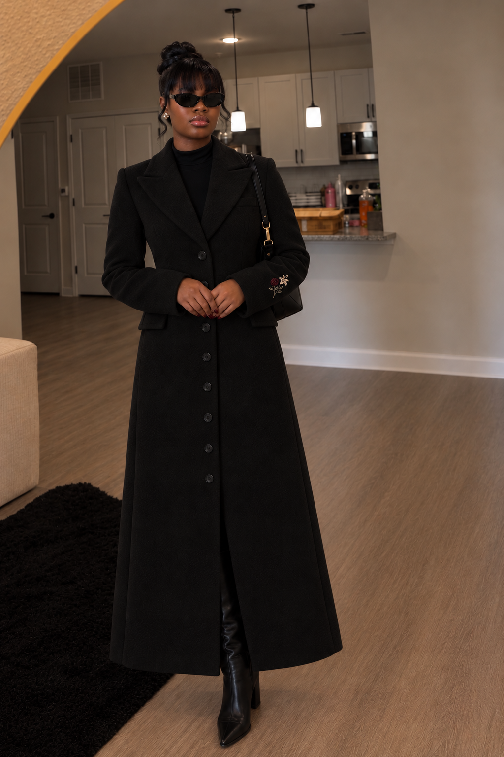 The Hayat Coat, Women’s Long Winter Wool Coat