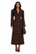 The Hayat Coat, Women’s Long Winter Wool Coat