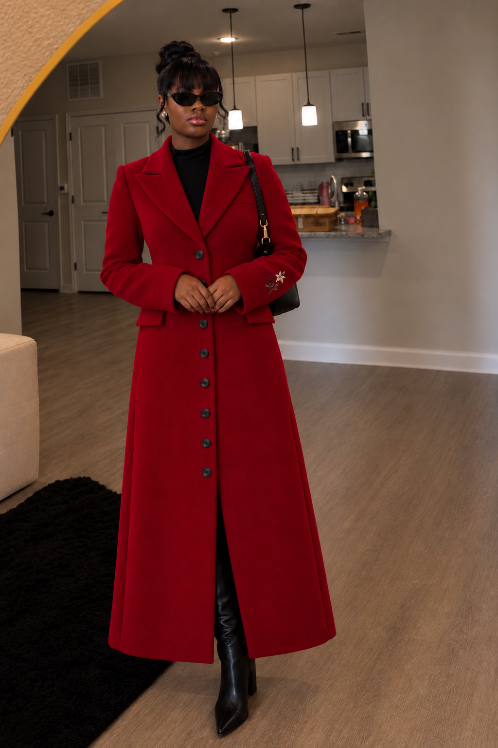 The Hayat Coat, Women’s Long Winter Wool Coat