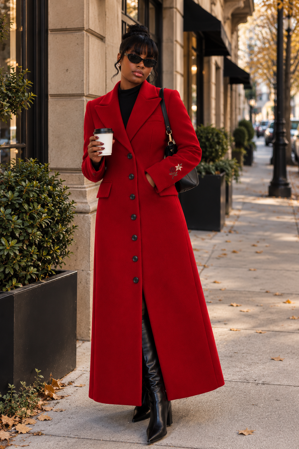 The Hayat Coat, Women’s Long Winter Wool Coat